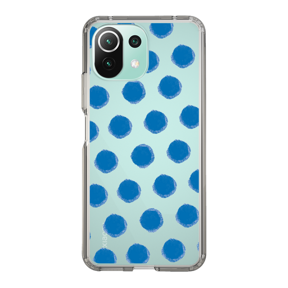 Slim Protection Case［ Original - Favorite Color Polka Dots - Blue ］