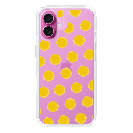 Slim Protection Case［ Original - Favorite Color Polka Dots - Yellow ］