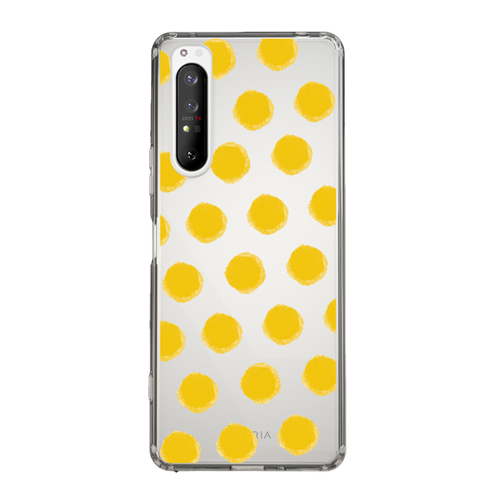 Slim Protection Case［ Original - Favorite Color Polka Dots - Yellow ］