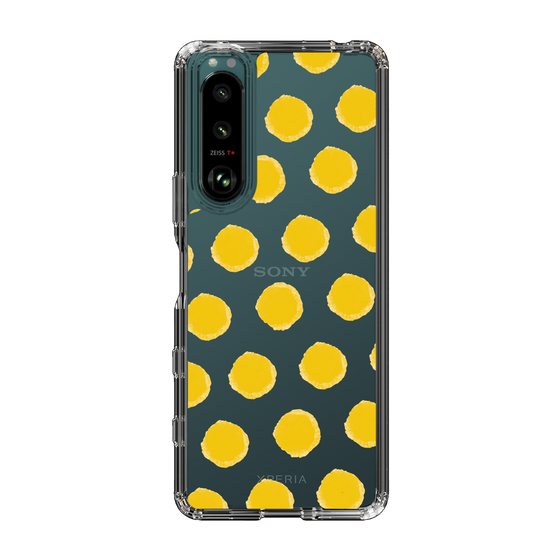 Slim Protection Case［ Original - Favorite Color Polka Dots - Yellow ］