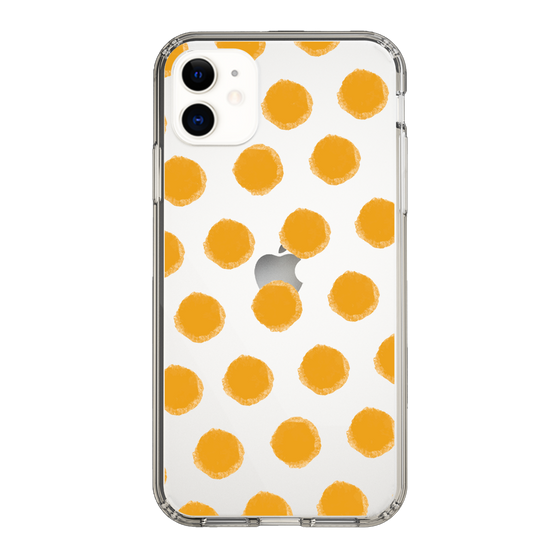 Slim Protection Case［ Original - Favorite Color Polka Dots - Orange ］