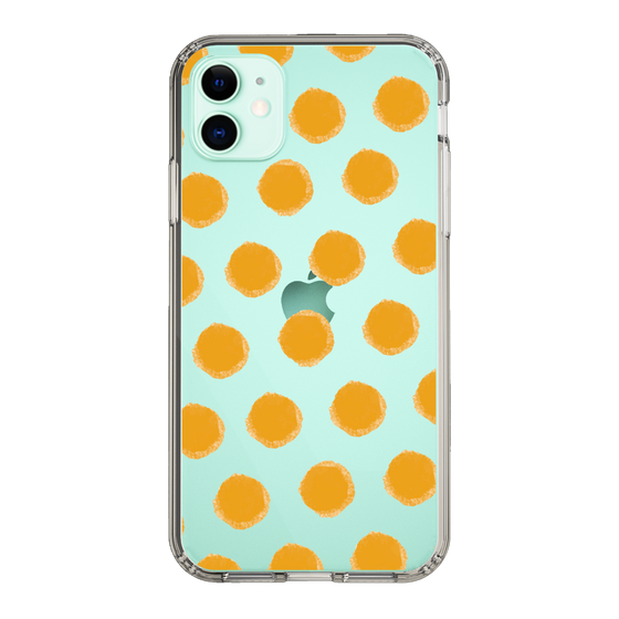 Slim Protection Case［ Original - Favorite Color Polka Dots - Orange ］