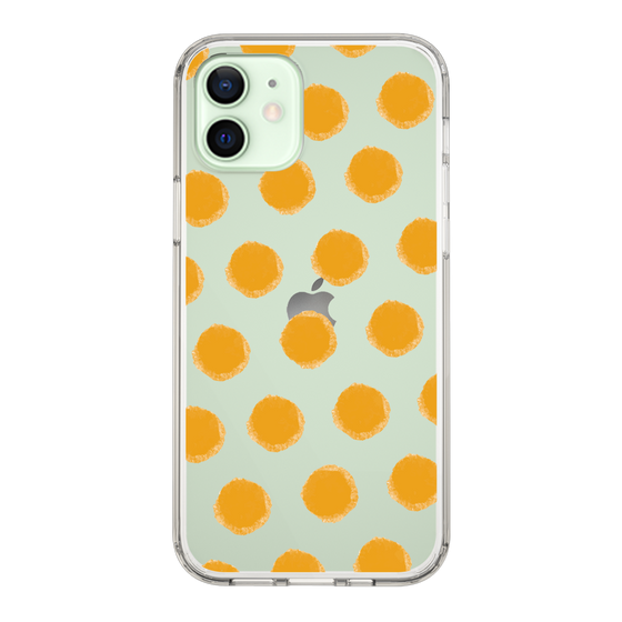 Slim Protection Case［ Original - Favorite Color Polka Dots - Orange ］