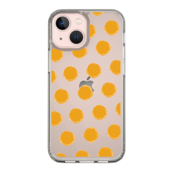 Slim Protection Case［ Original - Favorite Color Polka Dots - Orange ］