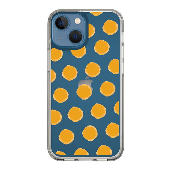 Slim Protection Case［ Original - Favorite Color Polka Dots - Orange ］