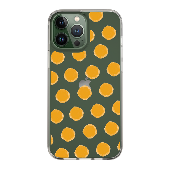 Slim Protection Case［ Original - Favorite Color Polka Dots - Orange ］
