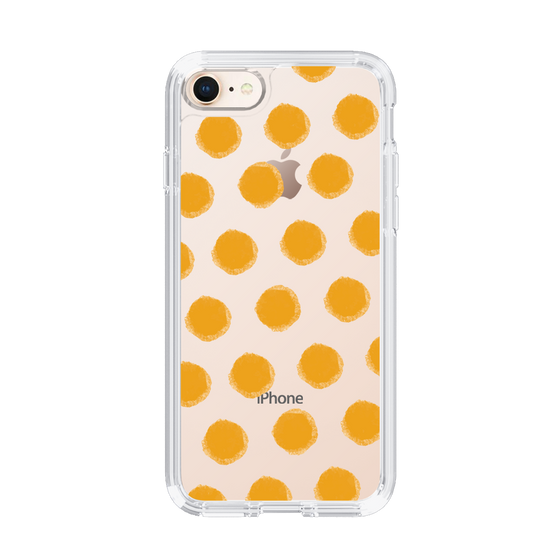 Slim Protection Case［ Original - Favorite Color Polka Dots - Orange ］