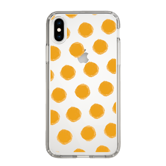 Slim Protection Case［ Original - Favorite Color Polka Dots - Orange ］