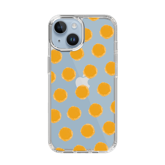 Slim Protection Case［ Original - Favorite Color Polka Dots - Orange ］