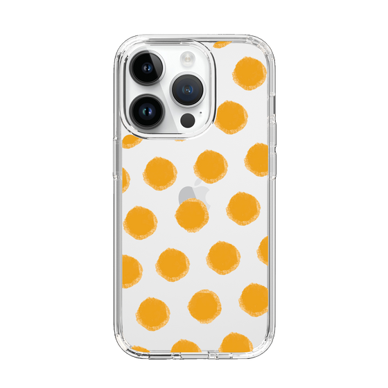 Slim Protection Case［ Original - Favorite Color Polka Dots - Orange ］