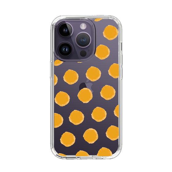 Slim Protection Case［ Original - Favorite Color Polka Dots - Orange ］
