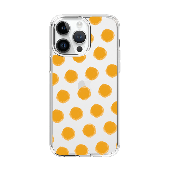 Slim Protection Case［ Original - Favorite Color Polka Dots - Orange ］