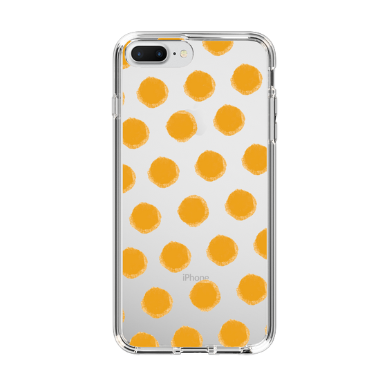 Slim Protection Case［ Original - Favorite Color Polka Dots - Orange ］