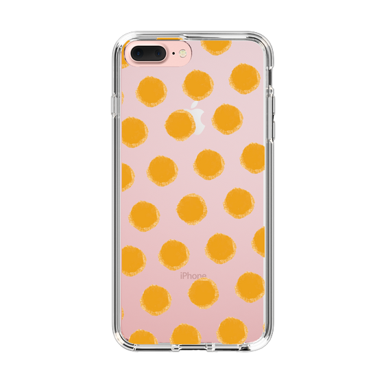 Slim Protection Case［ Original - Favorite Color Polka Dots - Orange ］