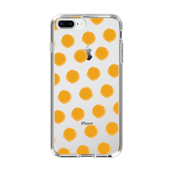 Slim Protection Case［ Original - Favorite Color Polka Dots - Orange ］