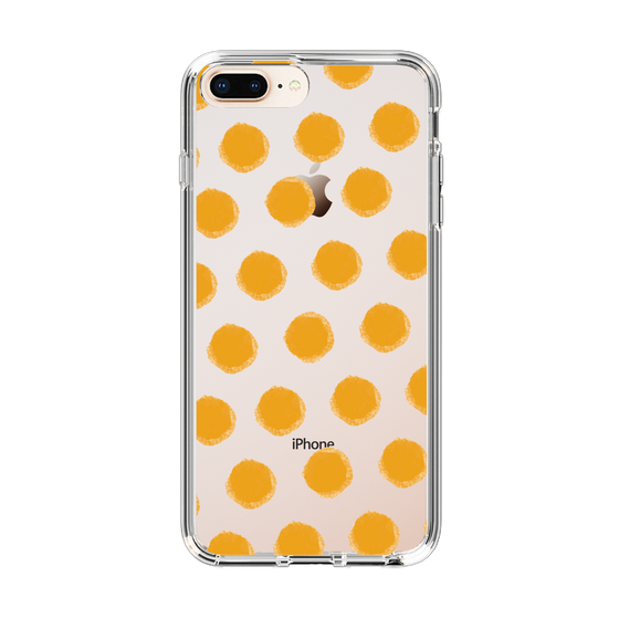 Slim Protection Case［ Original - Favorite Color Polka Dots - Orange ］