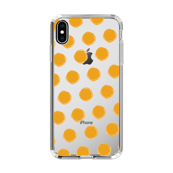 Slim Protection Case［ Original - Favorite Color Polka Dots - Orange ］
