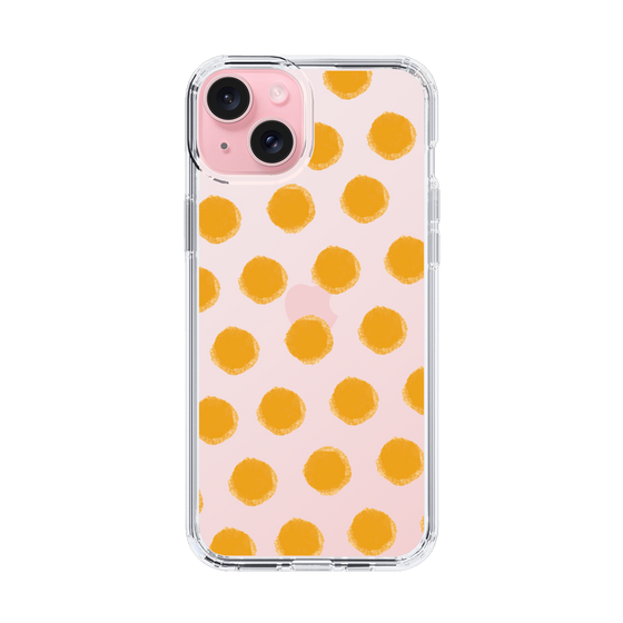 Slim Protection Case［ Original - Favorite Color Polka Dots - Orange ］
