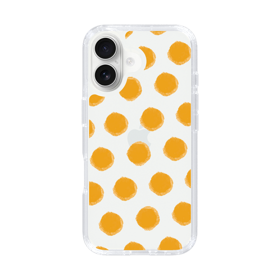 Slim Protection Case［ Original - Favorite Color Polka Dots - Orange ］