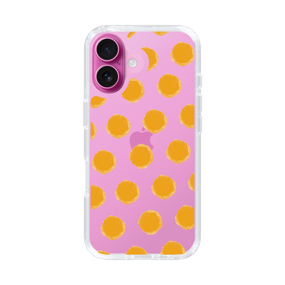 Slim Protection Case［ Original - Favorite Color Polka Dots - Orange ］