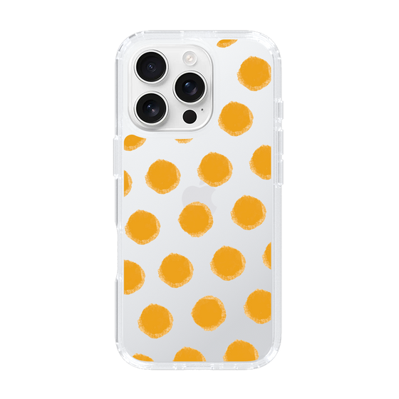Slim Protection Case［ Original - Favorite Color Polka Dots - Orange ］