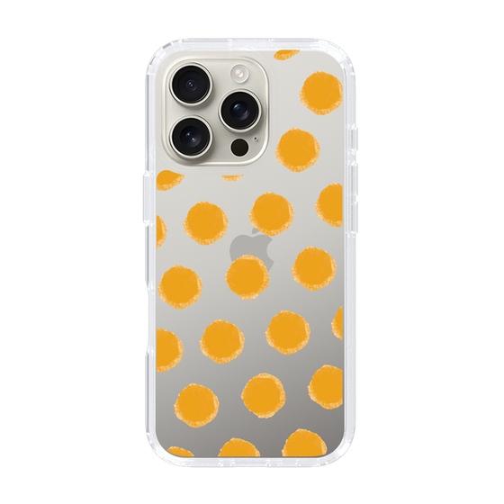 Slim Protection Case［ Original - Favorite Color Polka Dots - Orange ］