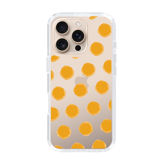 Slim Protection Case［ Original - Favorite Color Polka Dots - Orange ］