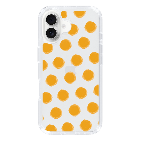 Slim Protection Case［ Original - Favorite Color Polka Dots - Orange ］