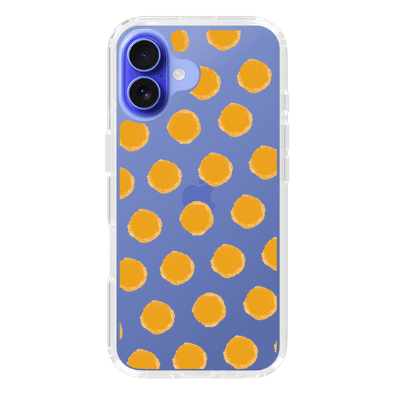 Slim Protection Case［ Original - Favorite Color Polka Dots - Orange ］