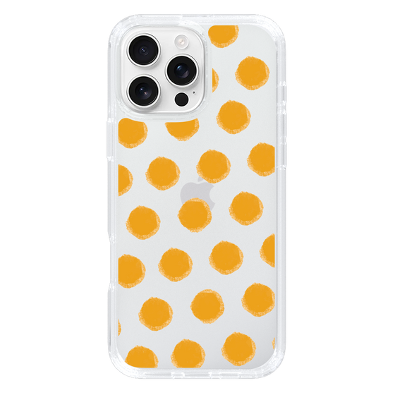 Slim Protection Case［ Original - Favorite Color Polka Dots - Orange ］