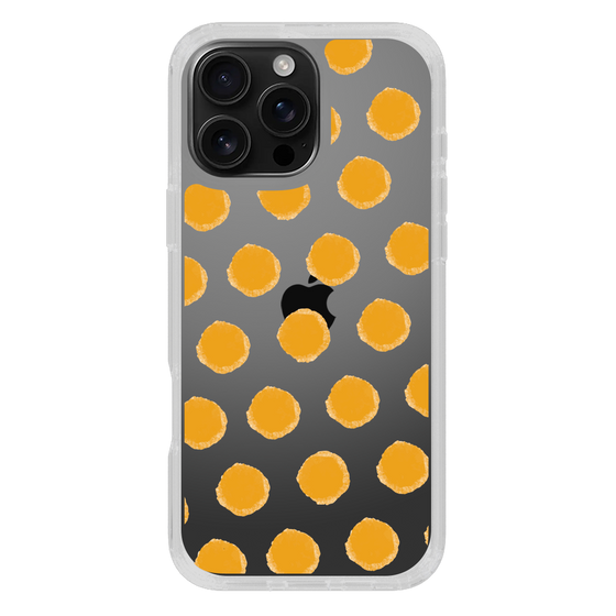Slim Protection Case［ Original - Favorite Color Polka Dots - Orange ］