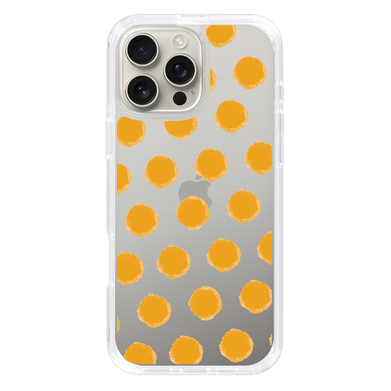 Slim Protection Case［ Original - Favorite Color Polka Dots - Orange ］
