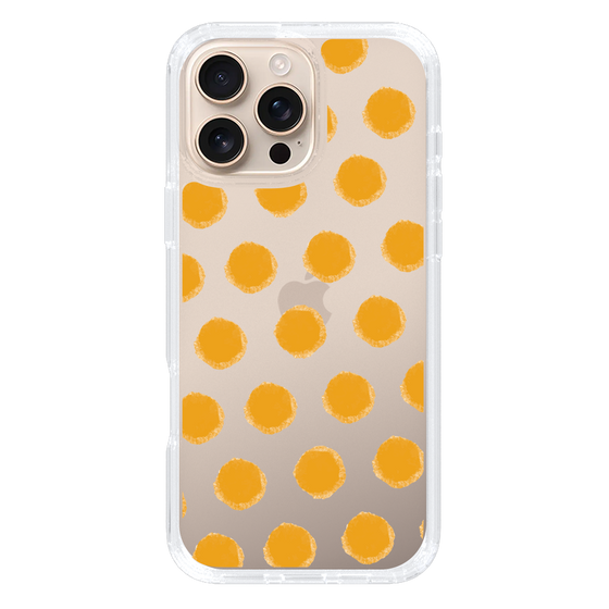 Slim Protection Case［ Original - Favorite Color Polka Dots - Orange ］