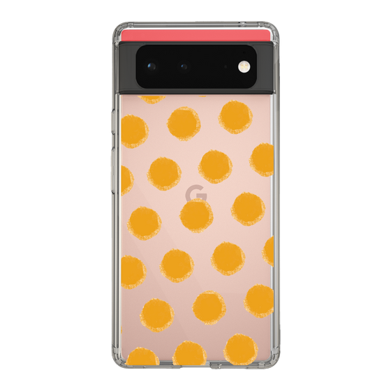 Slim Protection Case［ Original - Favorite Color Polka Dots - Orange ］
