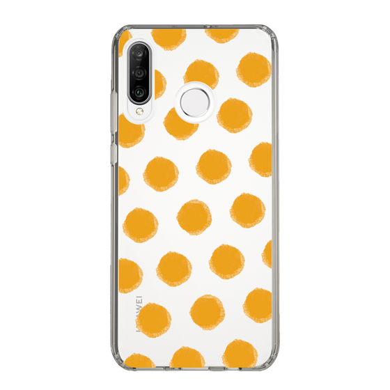 Slim Protection Case［ Original - Favorite Color Polka Dots - Orange ］