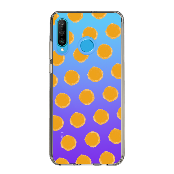 Slim Protection Case［ Original - Favorite Color Polka Dots - Orange ］