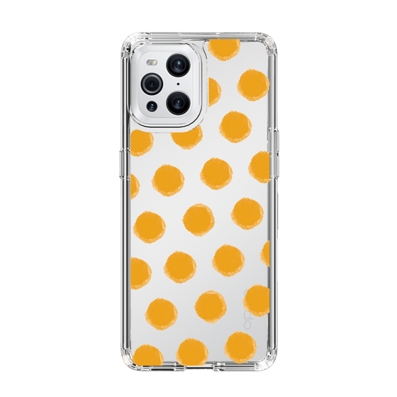 Slim Protection Case［ Original - Favorite Color Polka Dots - Orange ］