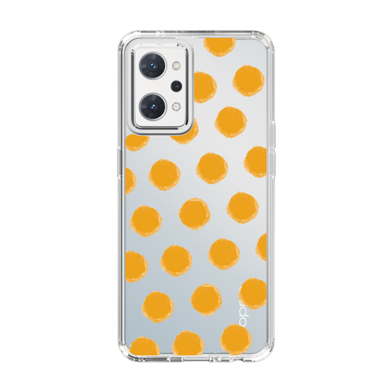 Slim Protection Case［ Original - Favorite Color Polka Dots - Orange ］