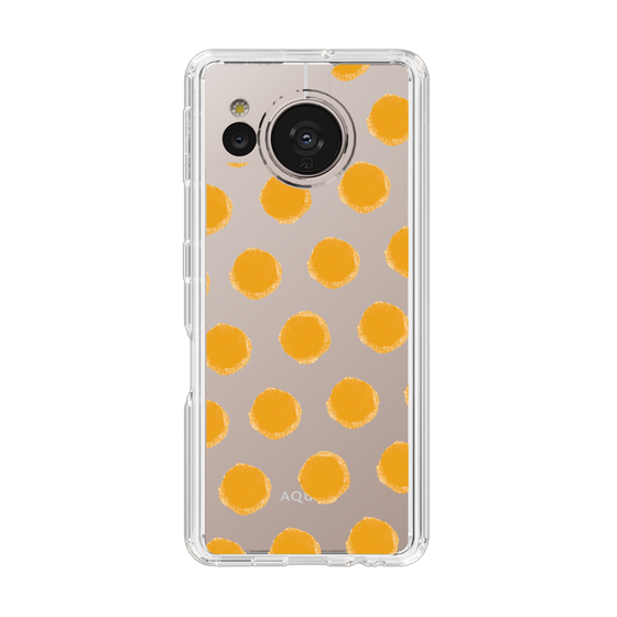 Slim Protection Case［ Original - Favorite Color Polka Dots - Orange ］