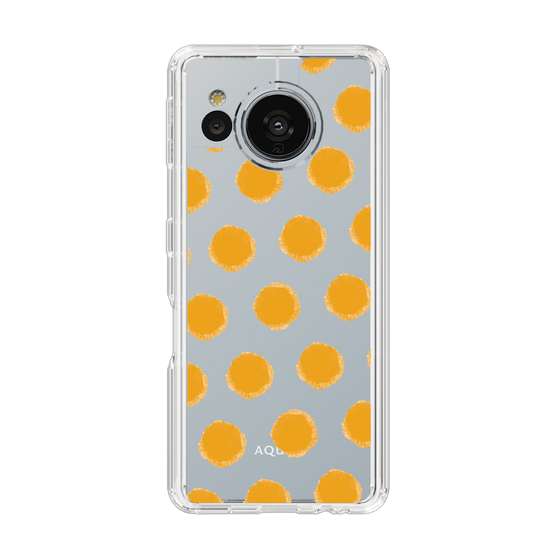 Slim Protection Case［ Original - Favorite Color Polka Dots - Orange ］