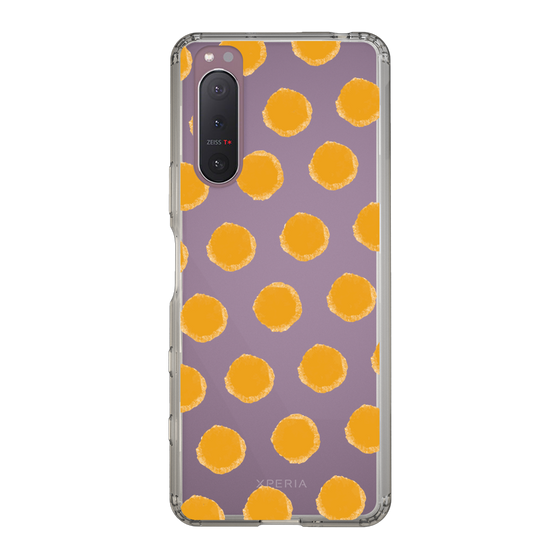 Slim Protection Case［ Original - Favorite Color Polka Dots - Orange ］