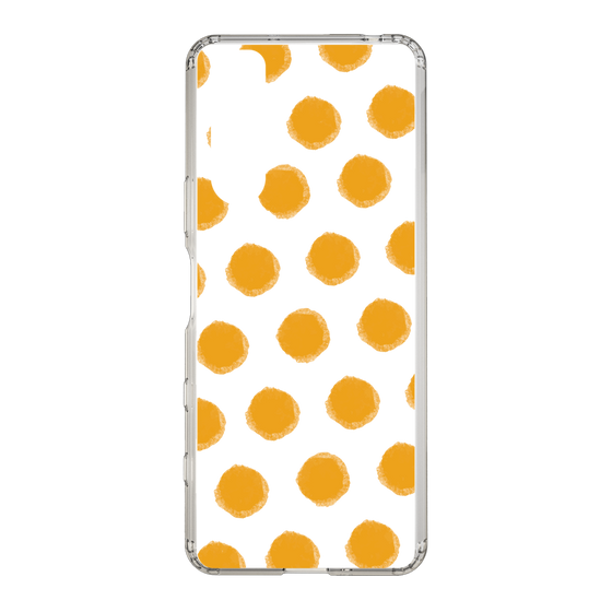 Slim Protection Case［ Original - Favorite Color Polka Dots - Orange ］