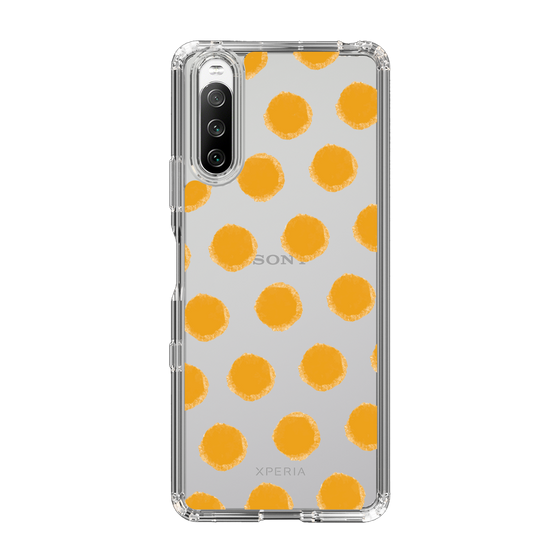 Slim Protection Case［ Original - Favorite Color Polka Dots - Orange ］