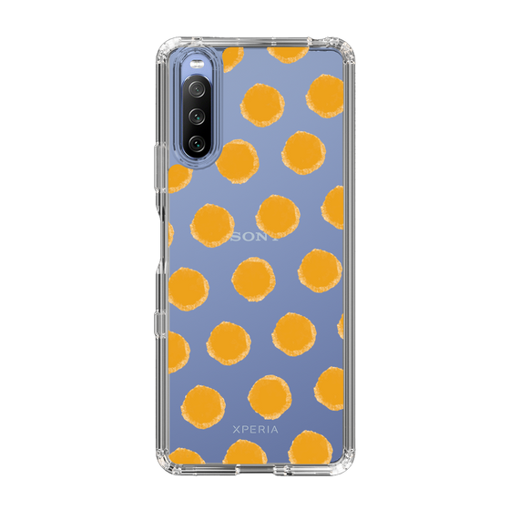 Slim Protection Case［ Original - Favorite Color Polka Dots - Orange ］