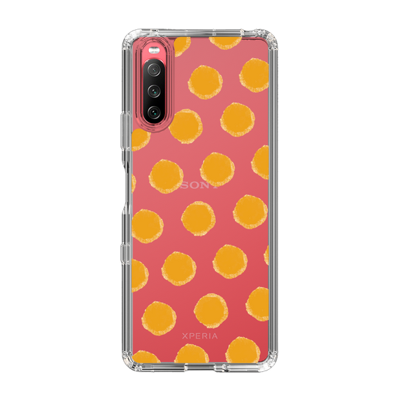 Slim Protection Case［ Original - Favorite Color Polka Dots - Orange ］