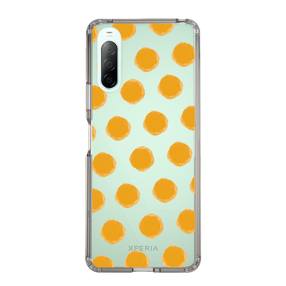 Slim Protection Case［ Original - Favorite Color Polka Dots - Orange ］