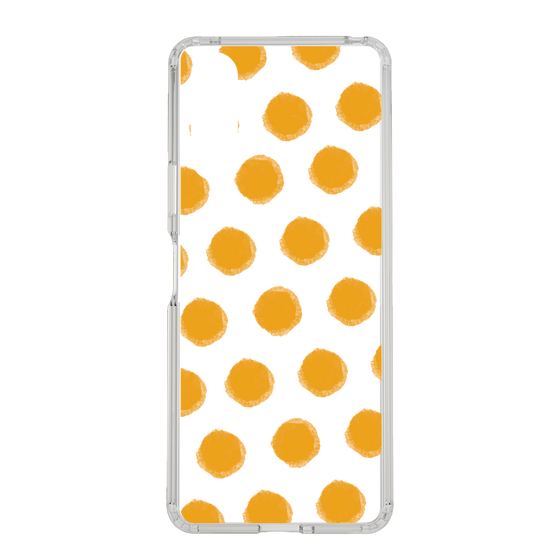 Slim Protection Case［ Original - Favorite Color Polka Dots - Orange ］