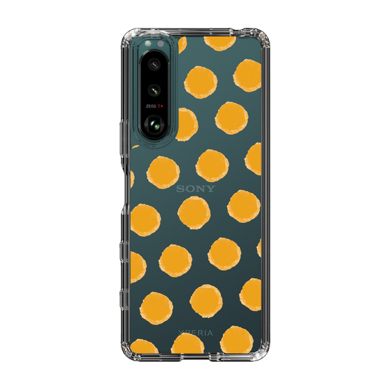 Slim Protection Case［ Original - Favorite Color Polka Dots - Orange ］