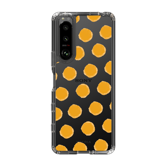 Slim Protection Case［ Original - Favorite Color Polka Dots - Orange ］