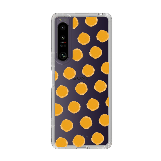 Slim Protection Case［ Original - Favorite Color Polka Dots - Orange ］